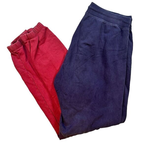 NWOT SPLITS59 Women’s/Teens Charlie Ombré Dip Dyed Blue Red Sweatpants- Size S - Picture 2 of 6